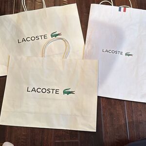Lacoste shopping bag tote lot (3)